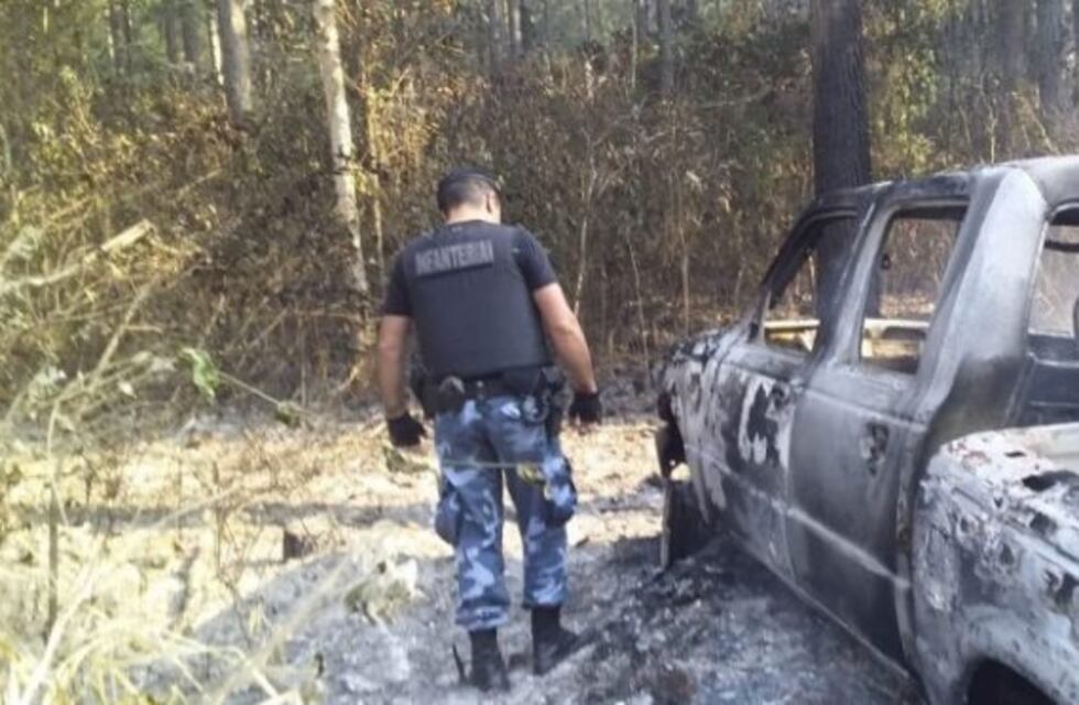 Denunció el robo de su camioneta y la encontraron incendiada en un pinar