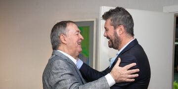 Marcelo Tinelli se reunió con Juan Schiaretti en el Panal durante una hora al menos\u002E (Gentileza)