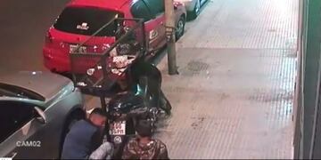 El video muestra cómo utilizó el delincuente al niño como \