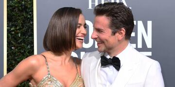 Bradley Cooper e Irina Shayk, en la entrega de los Golden Globe\u002E (Foto: Valerie Macon/AFP)