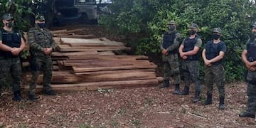 Tala ilegal: evitaron el robo de más de 100 planchones de madera nativa