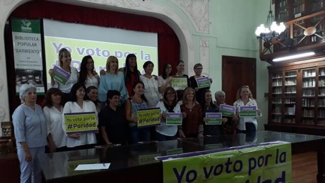 Reunión por la paridad de género, en octubre de 2018, en Rafaela