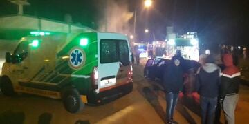 Incendio Barrio 134 viviendas - CDU\nCrédito: 03442