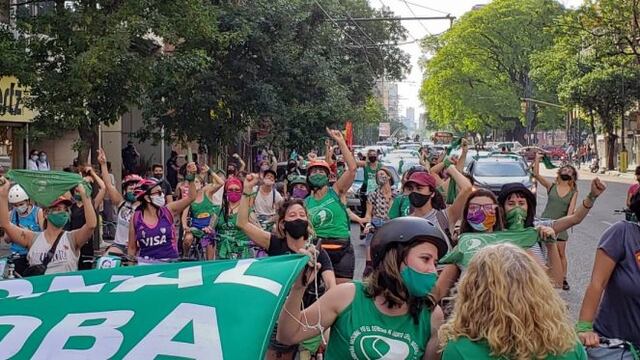 Caravana Verde en el centro de Córdoba