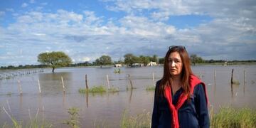 A la intendenta de Santa Sylvina, Susana Maggio le preocupa que no lleguen a tiempo a evacuar si se agrava la situación\u002E