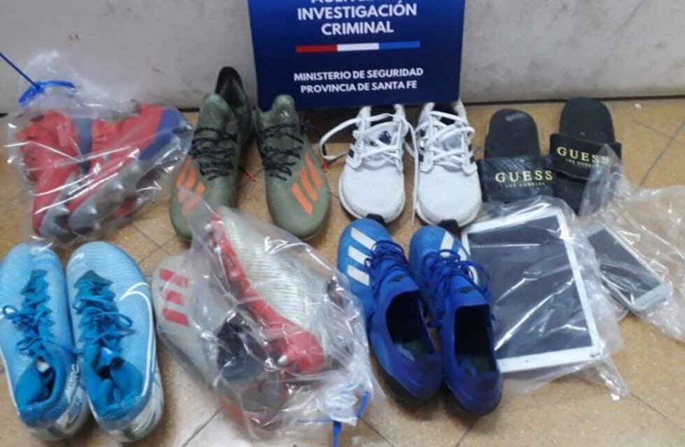 Recuperaron los botines robados a jugadores de Colón y hay un detenido