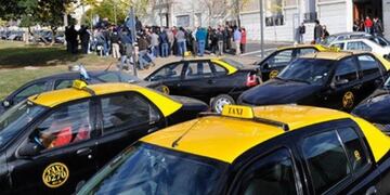 Los taxistas convocaron a una movilización para este miércoles\u002E (Archivo)