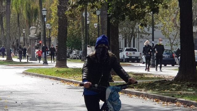 La ciudad amaneció con una sensación térmica de casi 7 grados.
