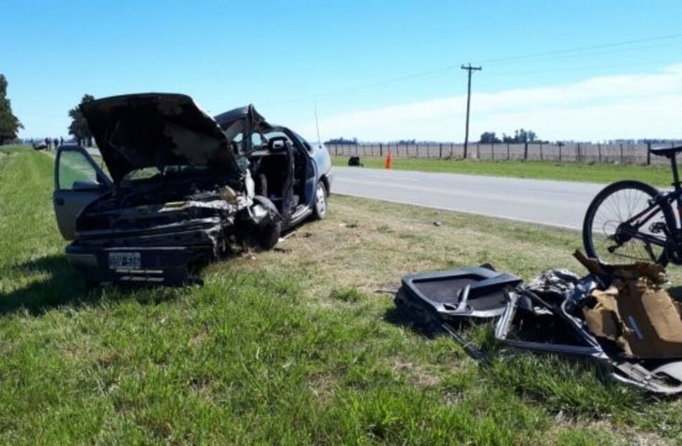 Una persona fallecida y un herido grave en choque frontal en la ruta 33