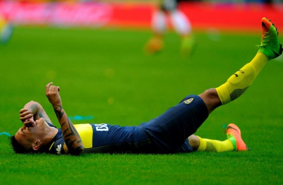 El cuerpo médico de Boca informó que Centurión sufrió una molestia en el isquiotibial derecho