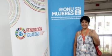 Soledad Comini en la XIV Conferencia Regional sobre la mujer de América latina y El Caribe, que se hace en CEPAL, Chile\u002E