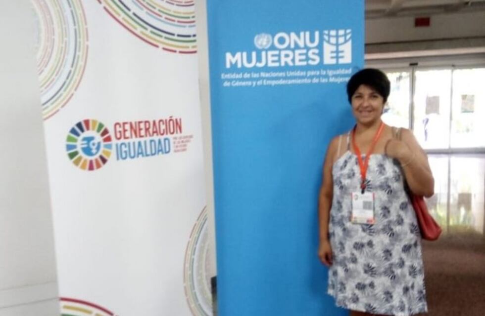 Rafaelina en un congreso regional sobre la mujer