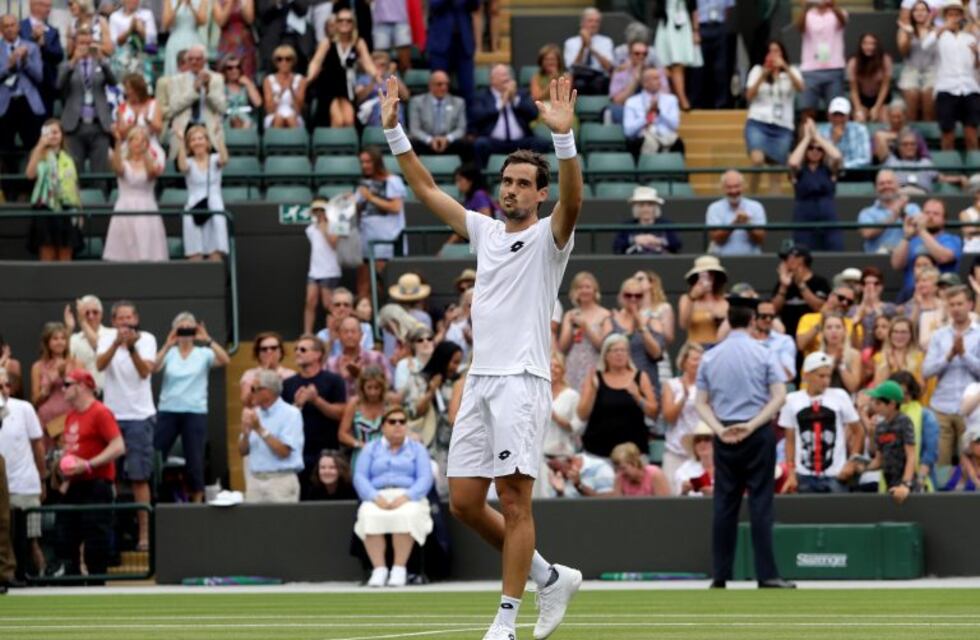 Guido Pella dio vuelta un partidazo, venció a Cilic y sigue con vida en Wimbledon