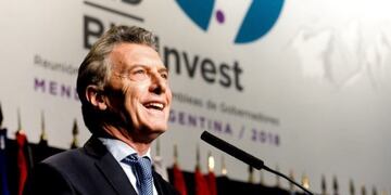 Macri expuso ante la Asamblea del Bid\u002E (Foto: Clarín)