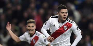 River: Quintero sufrió una molestia y podría perderse la semifinal de la Copa Argentina\u002E (AFP)