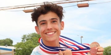 Tomas Mondino podría ser el primer atleta rafaelino en llegar a un JJOO de la Juventud