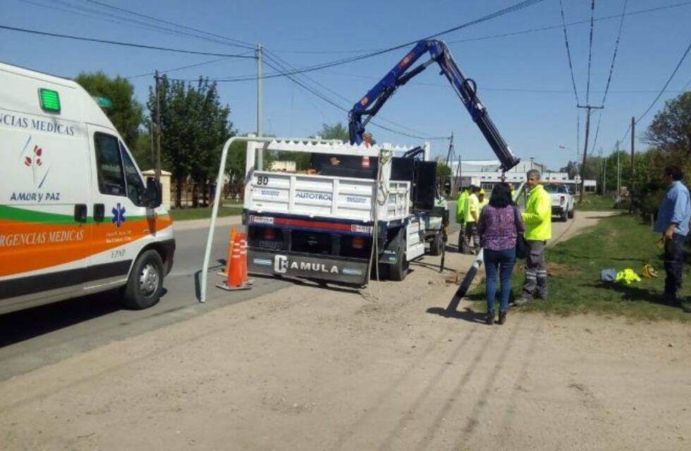 Accidente laboral en el alumbrado público de Río Cuarto