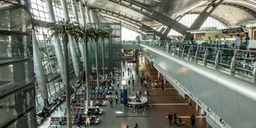 Interior del aeropuerto de Hamad, en Doha, Qatar. (Archivo)