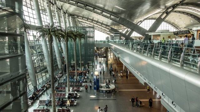 Interior del aeropuerto de Hamad, en Doha, Qatar. (Archivo)