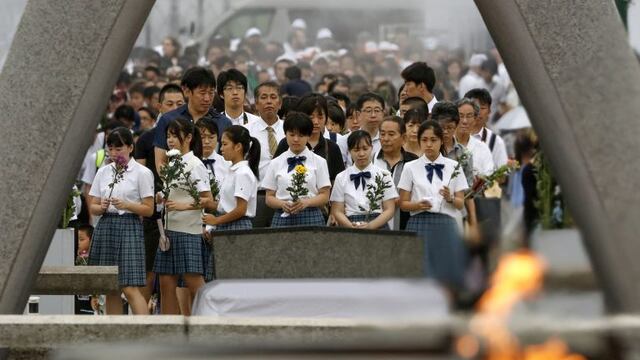 Japón conmemora 74 años de la bomba atómica que destruyó Hiroshima (Foto: REUTERS)