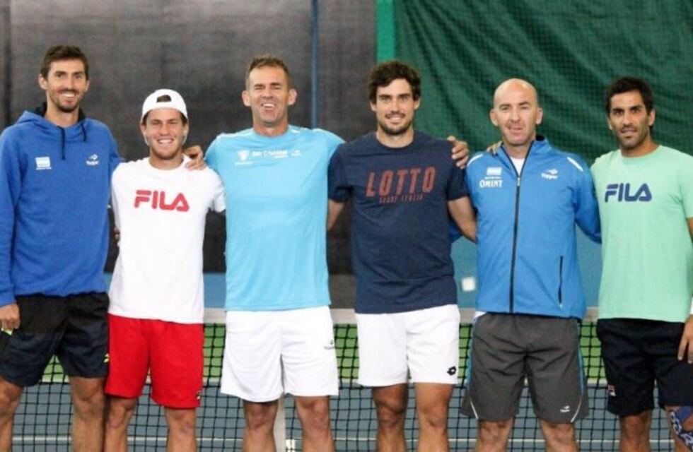 El equipo argentino de Copa Davis se entrenó en Astaná pensando en la serie con Kazajistán