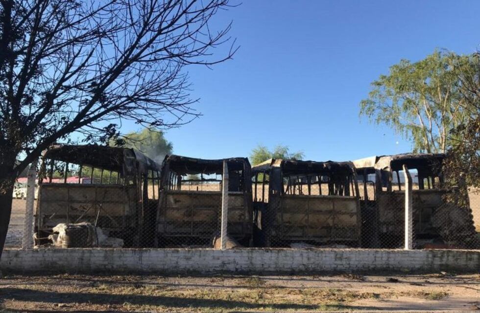 Fue intencional el incendio de colectivos en el predio de Ersa