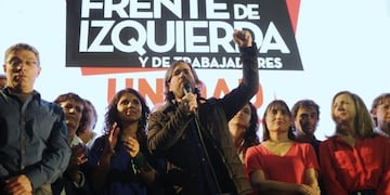 Cierre de campaña de Del Caño\u002E (Clarín)