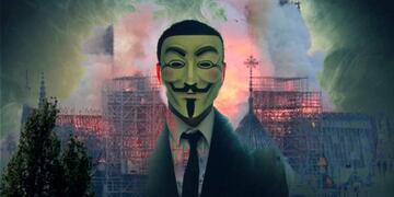 El mensaje de Anonymous al Papa y a los ricos que donaron dinero para reconstruir Notre Dame