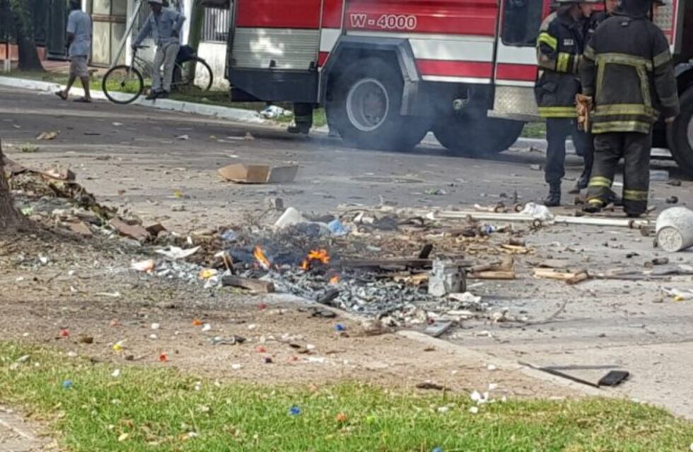 Sospechosa explosión en una plaza