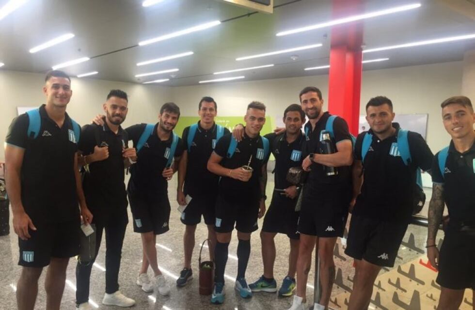 Llegó Racing para el duelo ante Belgrano, con Lautaro Martínez