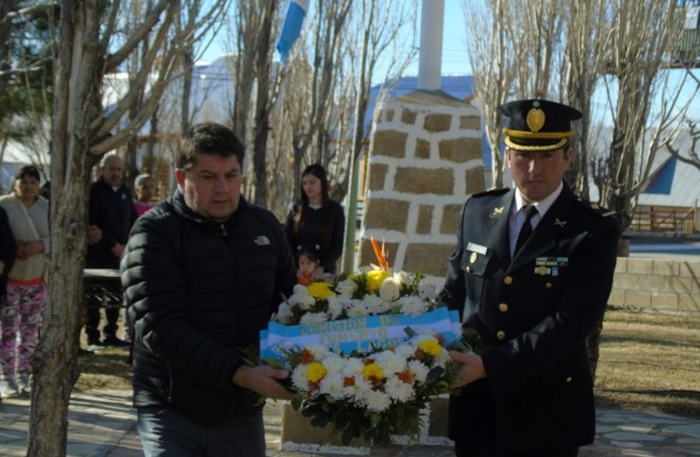 Tres Lagos conmemoró el aniversario del fallecimiento del general José de San Martín