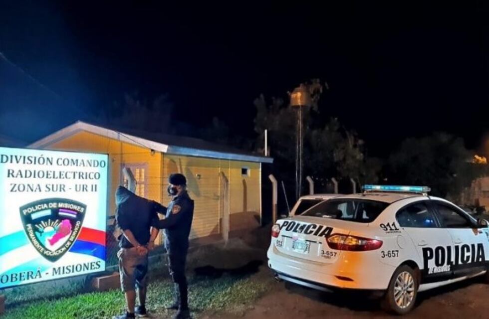 La policía lo detuvo con lo que había robado