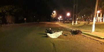 Choque de motos en la ruta 17