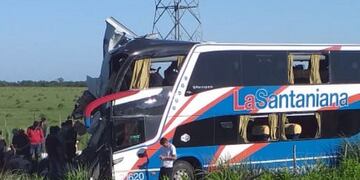 Accidente Ruta 14\nCrédito: Bomberos Ceibas