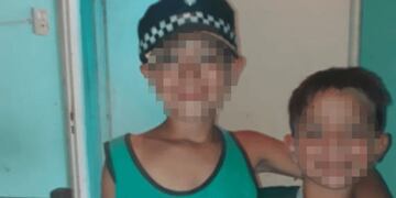 Fueron rescatados dos hermanitos que se habían perdido en el monte