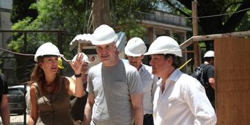 Rodríguez Larreta recorrió las obras de la nueva sede del Ministerio de Educación, que se mudará al Barrio 31 (GCBA)