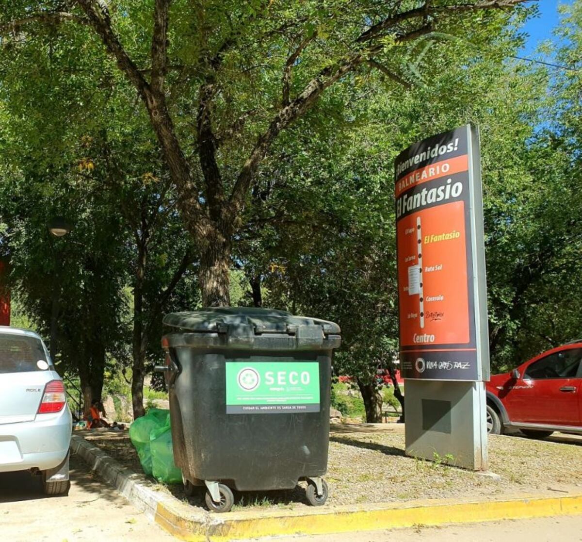 Uno de los contenedores en Villa Carlos Paz\u002E