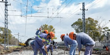 Obras en la línea Roca\u002E (crédito: Trenes Argentinos)