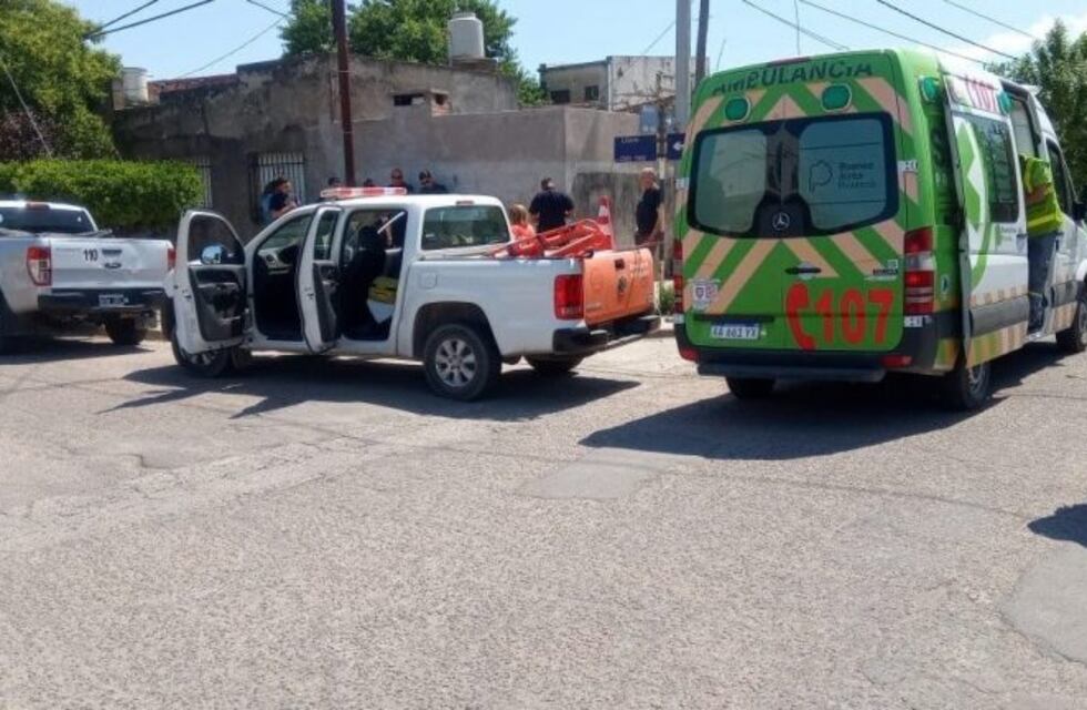 Un ciclista fue embestido por una camioneta que iba marcha atrás