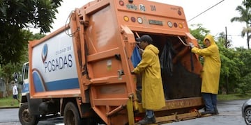 Recolección de residuos en Posadas