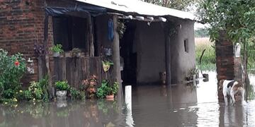 Itatí: inundaciones y familias evacuadas