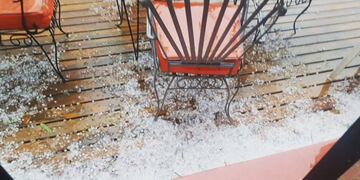 Granizo en La Plata
