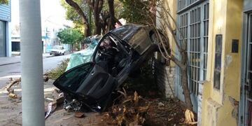 El choque en barrio Talleres\u002E