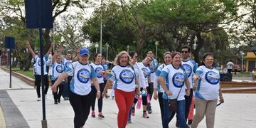 Caminata por el aniversario del Hospital Central
