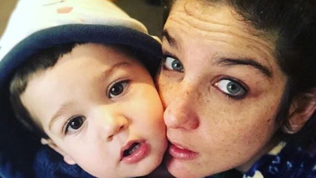 Juana Repetto y su hijo