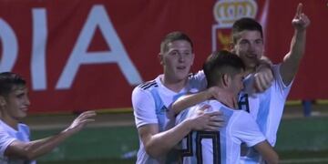 Argentina vapuleó 4-0 a Venezuela por el debut en el Torneo Sub 20 de L'Acudia\u002E