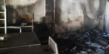 Incendio en un supermercado chino