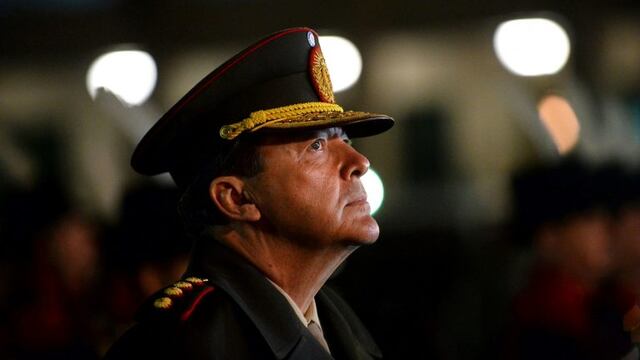 DYN25, LA RIOJA, 17/02/2017, EL EX JEFE DEL EJERCITO DURANTE EL SEGUNDO GOBIERNO DE CRISTINA KIRCHNER, CESAR MILANI, QUEDO DETENIDO EN LA RIOJA POR ORDEN DEL JUEZ FEDERAL DANIEL HERRERA PIEDRABUENA. FOTO:DYN/CAPTURA VIDEO EL INDEPENDIENTE. la rioja cesar