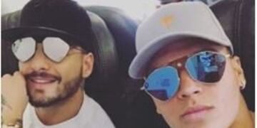 Juan Quintero con Maluma
