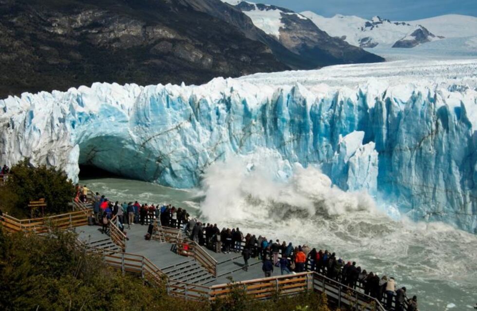 El Glaciar Perito Moreno inició su proceso de rompimiento